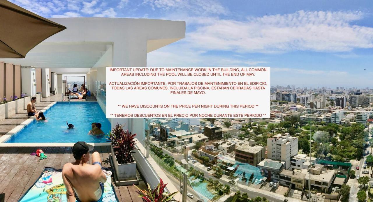 Alu Apartments - Limit With Miraflores Panoramic City View Lima Zewnętrze zdjęcie